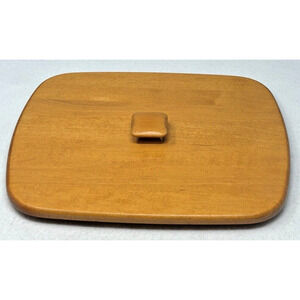Longaberger Woodcrafts Lid Only Harbor #50687 Square Knob 11.5 x‎ 9.125